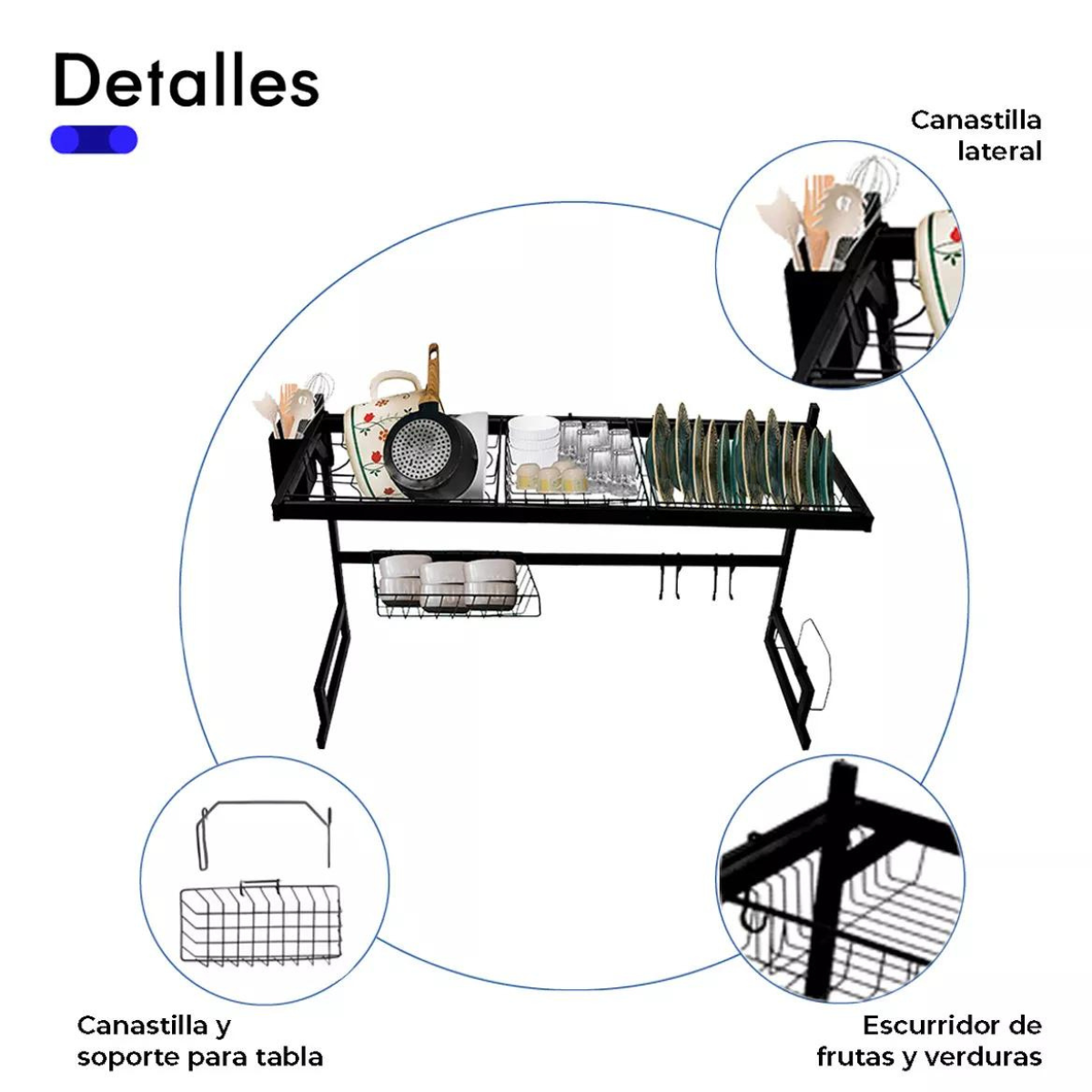 Rejilla de Seca Platos Multifuncional