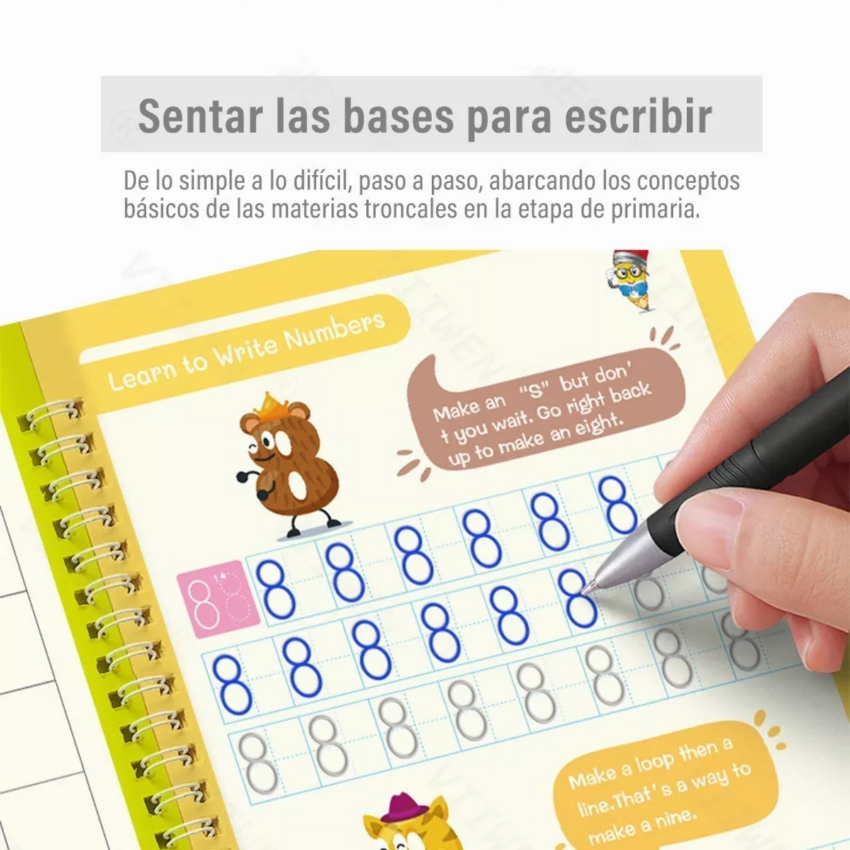 Set Cuadernos Mágicos de Caligrafía