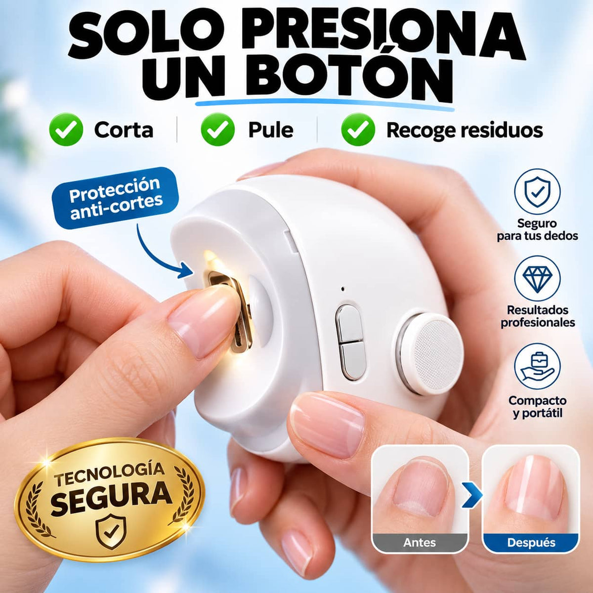 Desde Guaguas hasta Abuelitos! Cortaúñas Eléctrico Inalámbrico