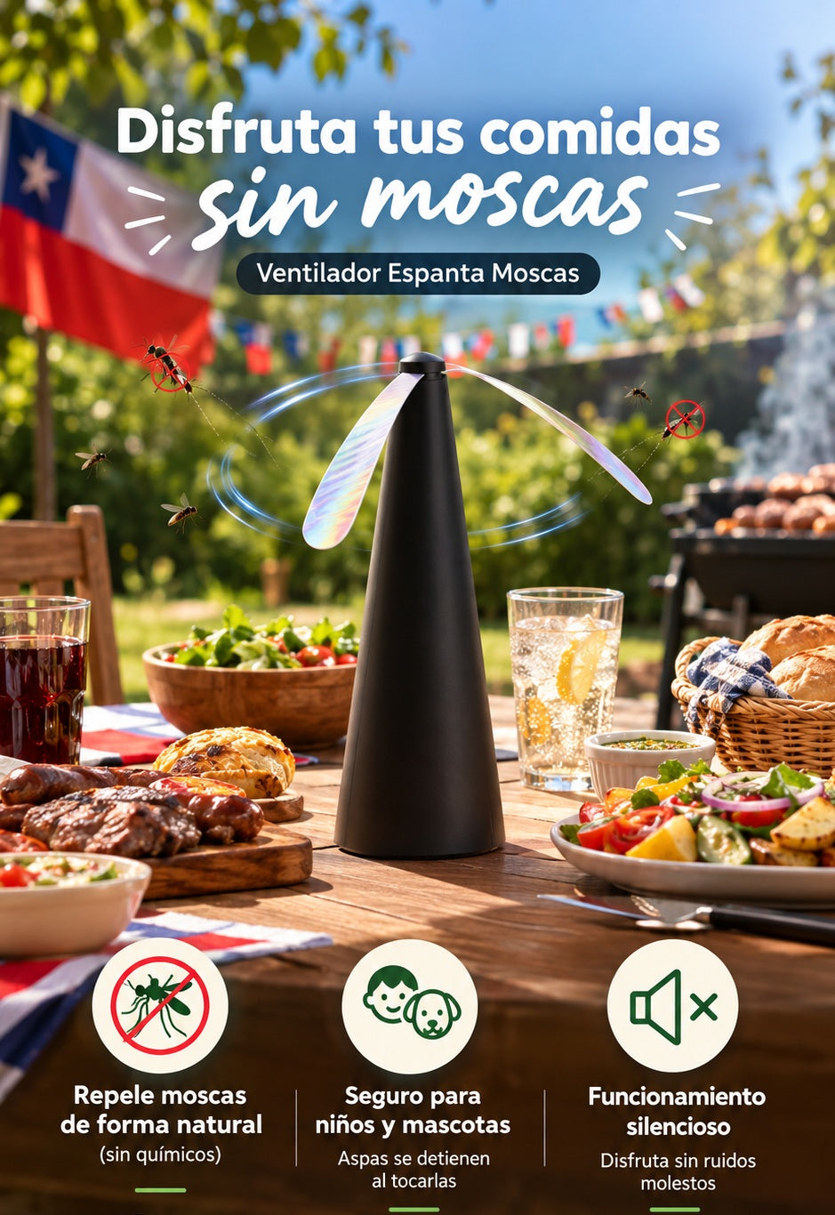 Ventilador Espanta Moscas