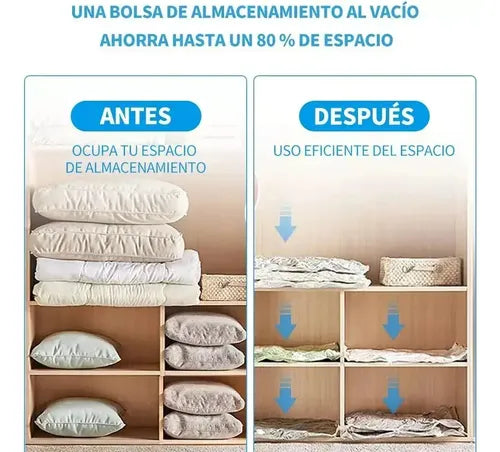 Pack Bomba Compresora De Aire + 3 Bolsas de 110x80cm
