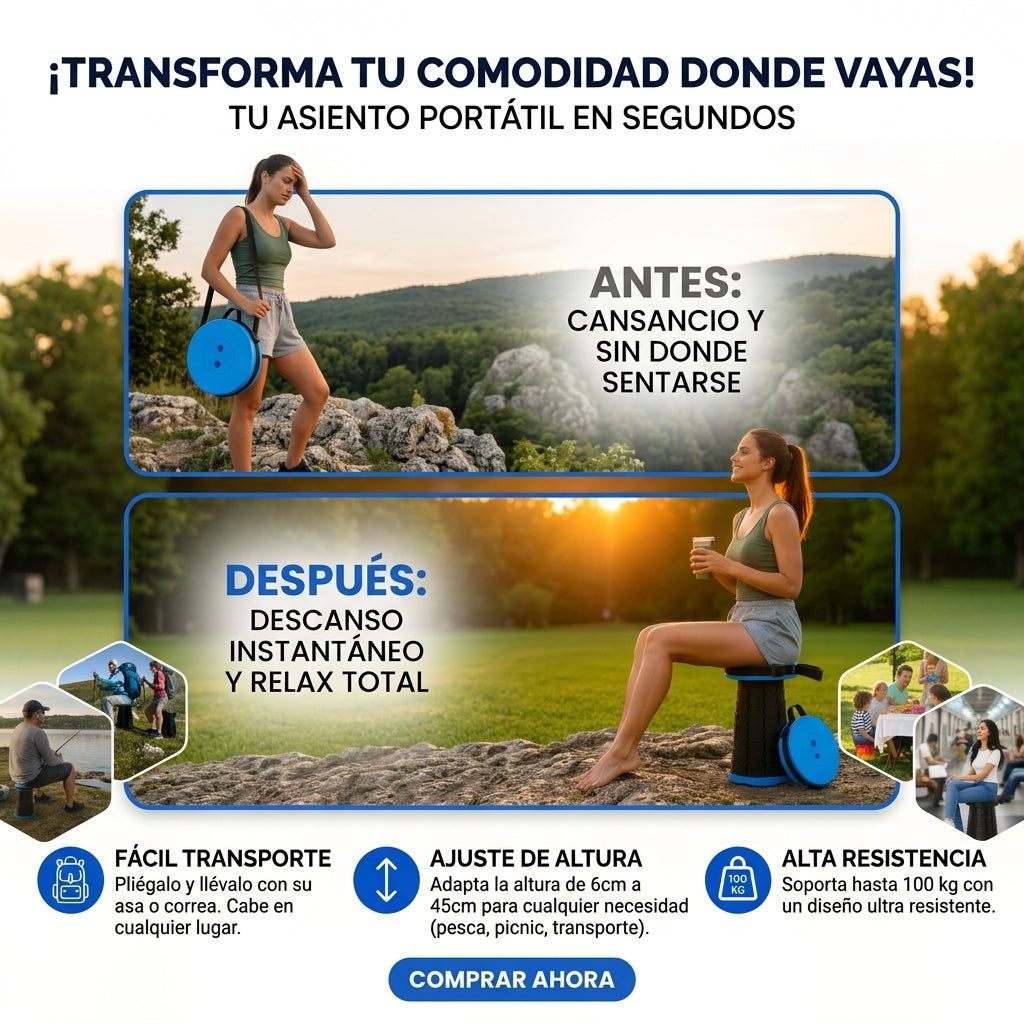 Descanso Instantáneo con tu Piso Plegable Portátil